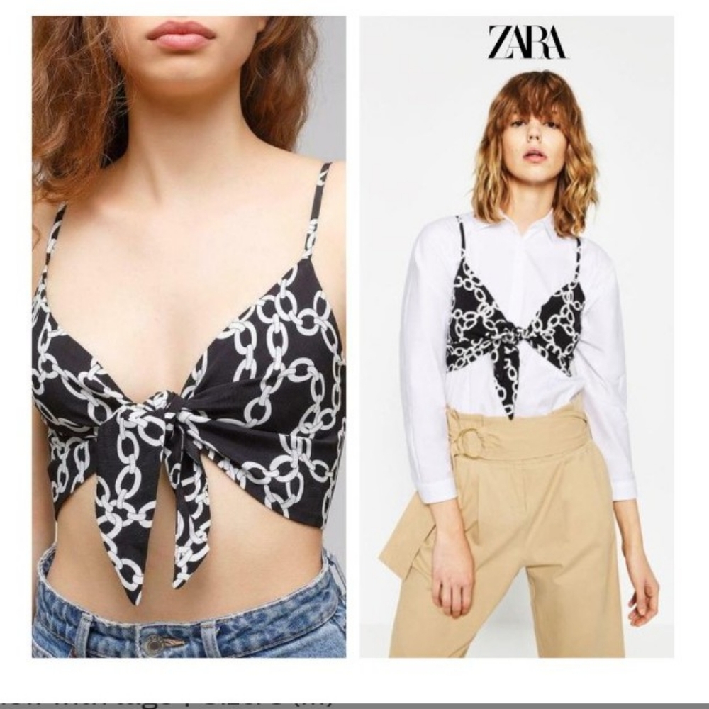 ⭐️JUST REDUCED ⭐️CUTE ZARA CROPPED TOP